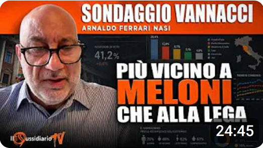 21/07/2026 – L’identikit dell’elettore di Vannacci