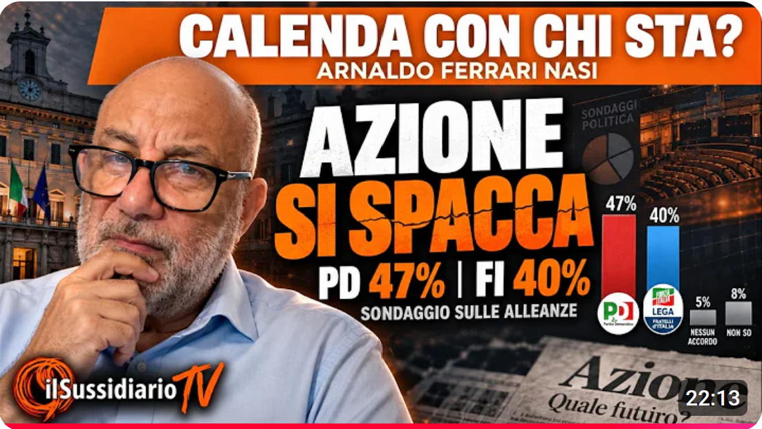 03/09/2026 – L’alleanza ideale degli elettori di Azione: PD o Forza Italia?
